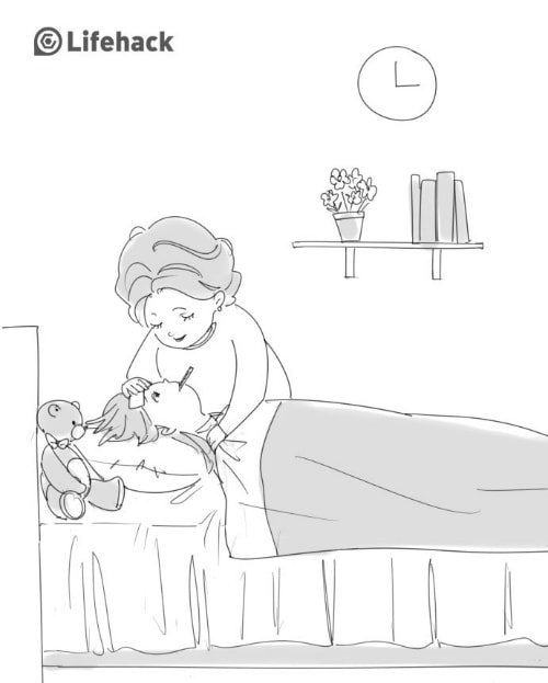 Mẹ là người chăm sóc ân cần nhất khi bạn ốm.