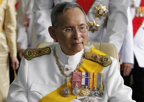 Quốc vương Thái Lan Bhumibol Adulyadej. Ảnh: Reuters