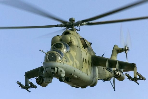 Máy bay trực thăng tấn công Mi-26 của Nga. Ảnh: Reuters.