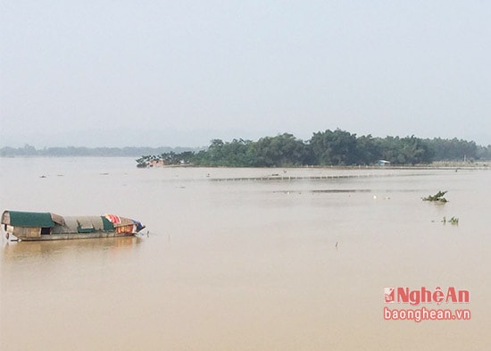 Nước dâng cao khiến 9 xã ngoài đê của Hưng Nguyên đang bị cô lập