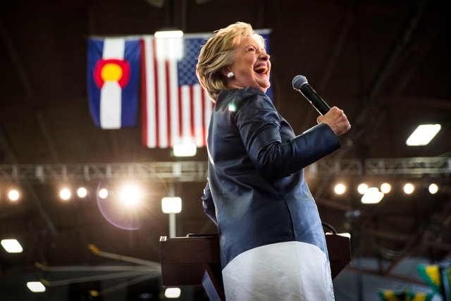 Ứng viên đảng Dân chủ Hillary Clinton đang chuẩn bị thực hiện kế hoạch “tấn công” vào các bang truyền thống của đảng Cộng hoà. Ảnh: New York Times.