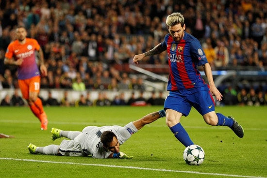 Messi chính là sự khác biệt lớn nhất của Barca và Man City.