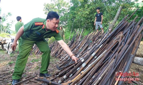 Đây là lượng vũ khí tự chế lớn, được thu hồi trong 2 năm 2015 và 2016.