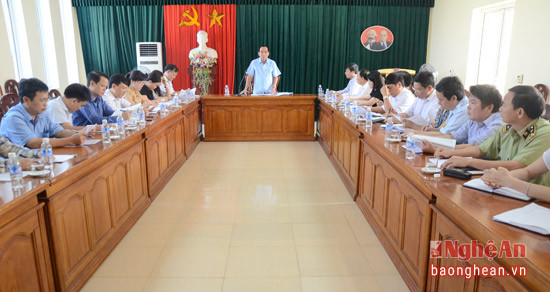 Đồng chí Hoàng Viết Đường - Phó Chủ tịch HĐND tỉnh kết luận buổi làm việc.