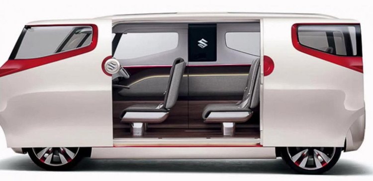 Suzuki Air Triser: mẫu concept minivan từ Suzuki có tông màu chủ đạo là đỏ và trắng. Bên trong xe được trang bị ba hàng ghế và có thể xếp lại khi không cần dùng đến, làm tăng diện tích bên trong xe. Đây là mẫu xe thiết kế chủ yếu cho gia đình.