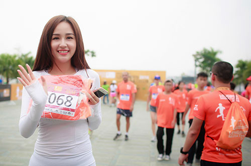 Mai Phương Thúy rất yêu thích môn chạy bộ nên khi được mời tham gia chương trình, cô đồng ý ngay.