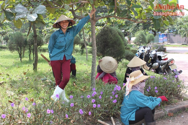 Phút nghỉ ngơi sau một buổi làm việc.