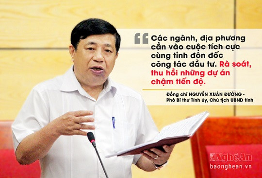 Đồng chí Nguyễn Xuân Đường nhấn mạnh tại cuộc họp.