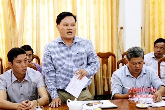 Đại diện lãnh đạo các xã vùng nguyên liệu