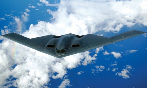 Oanh tạc cơ tàng hình B-2 của Mỹ. Ảnh: USAF