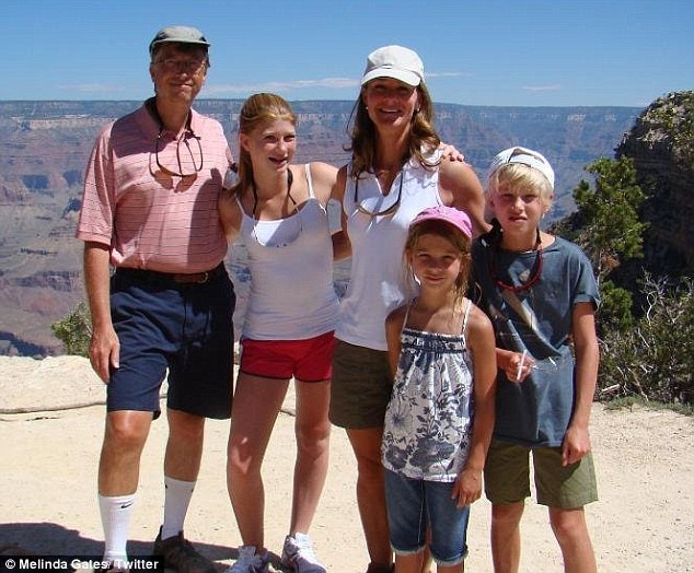 Gia đình Bill Gates (ảnh: Twitter)