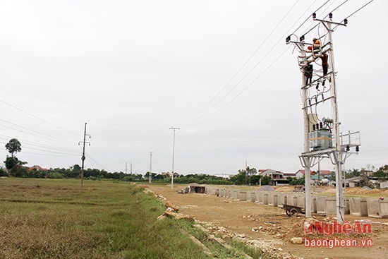 Đất đai ở xã Hưng Đông để hoang do làm dự án tái định cư đường 72m.