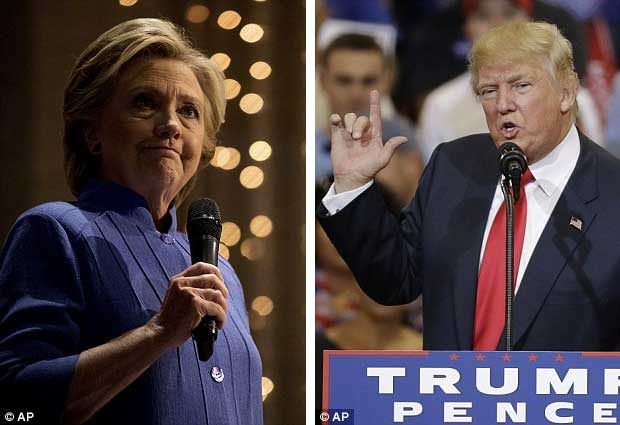 bầu cử tổng thống mỹ 2016, hillary clinton, donald trump