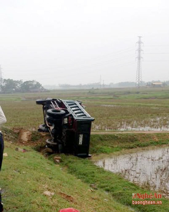 Hiện trường vụ tai nạn.