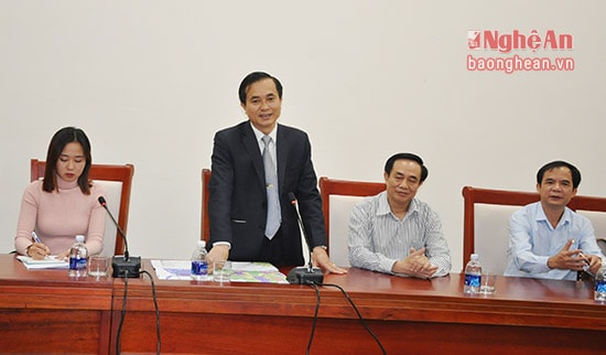 Đồng chí Lê Ngọc Hoa bày tỏ vui mừng đón nhà đầu tư đến từ Hàn Quốc.