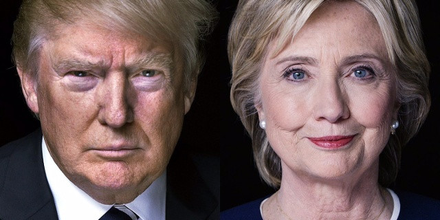 Hai ứng viên cho chức tổng thống Mỹ: Donald Trump và Hillary Clinton. Ảnh Getty.