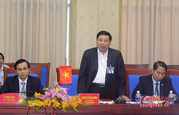 Chủ tịch UBND tỉnh Nguyễn Xuân Đường cam kết tạo điều kiện thuận lợi nhất cho các doanh nghiệp Nhật Bản đến với Nghệ An.
