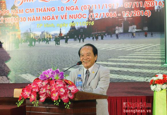Đồng chí Ngô Xuân Phùng, Phó Chủ tịch Hội hữu nghị Việt-Nga tỉnh Nghệ An hi vọng tình hữu nghị Việt - Nga mãi luôn được giữ vững, bền chặt.
