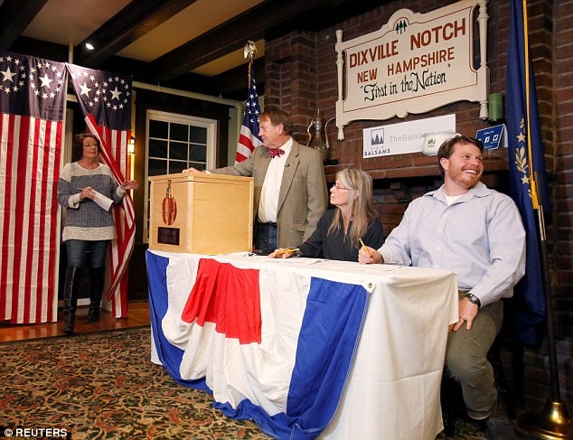 : Ngôi làng Dixville Notch chỉ có vỏn vẹn 9 người là nơi đi bầu cử sớm nhất tại  Mỹ. Ảnh: Reuters.