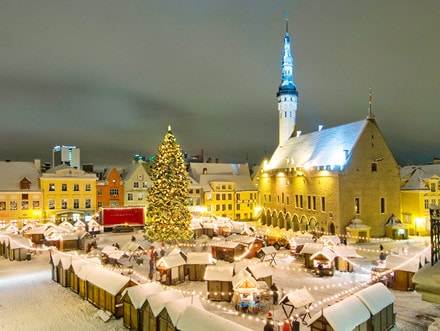  Tallin lung linh như tranh vẽ khi mùa đông đến. Ảnh: Wikipedia