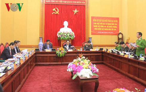  Chủ tịch nước Trần Đại Quang làm việc với các cơ quan điều tra.