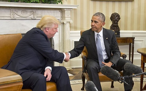 tong thong my barack obama gap nguoi ke nhiem donald trump hinh 1