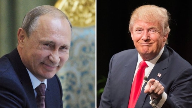 Tổng thống đắc cử Mỹ Donald Trump và Tổng thống Nga Vladimir Putin. Ảnh: BBC.