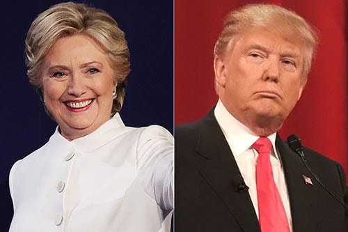 Hillary Clinton và Donald Trump.