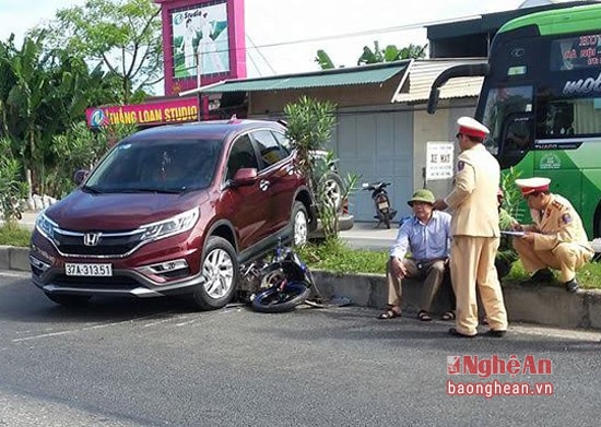 Hiện trường vụ tai nạn.