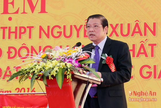 Trưởng ban Nội chính trung ương Phan Đình Trạc phát biểu tại buổi lễ kỷ niệm