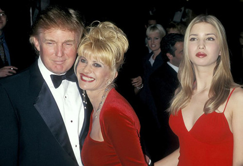 Donald and Ivana Trump with their daughter Ivanka