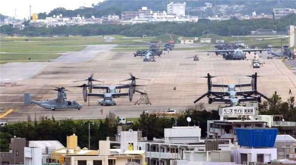 Mỹ duy trì căn cứ quân sự trên đảo Okinawa của Nhật Bản. Ảnh: EPA.