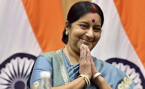 Ngoại trưởng Ấn Độ Sushma Swaraj. Ảnh: NDTV