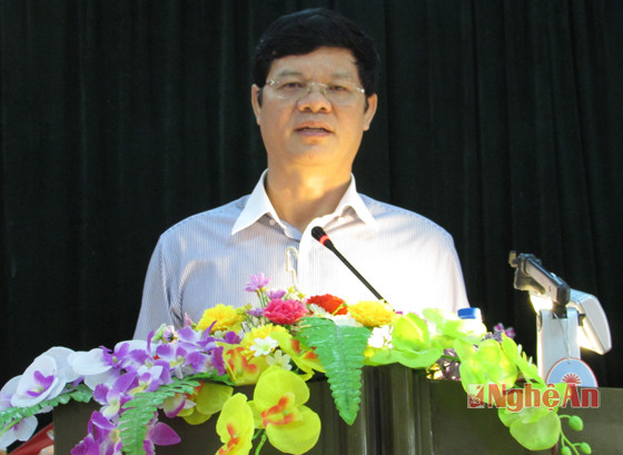 Đồng chí Lê Xuân Đại- Phó chủ tịch thường trực HĐND tỉnh giải thích một số ý kiến cho người dân