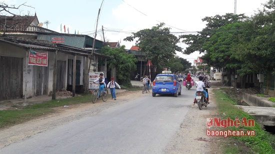 Hiện trường nơi xảy ra vụ đánh người vô cớ và gây rối trật tự công cộng ngày 12/11/2016 ở An Hòa (Quỳnh Lưu)