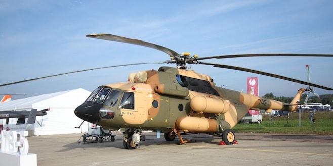 Trực thăng Mi-17 do Nga sản xuất.