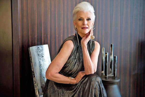 Maye Musk (68 tuổi), là người mẫu từ năm 15 tuổi. Năm 2010, bà còn làm mẫu nude trên bìa tạp chí New York năm 2011, Time năm 2010, xuất hiện trên trang bìa tạp chí Elle Canada năm 2012.