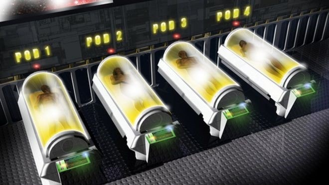 Không gian mô phỏng trong kỹ thuật giữ đông lạnh cơ thể người cryonics. Ảnh: Science Photo Library.
