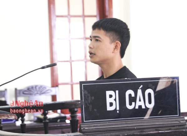 Bị cáo Trần Văn Cường tại phiên tòa.