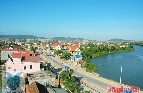 Một góc thị xã Hoàng Mai,ảnh tư liệu