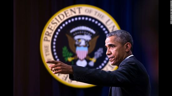 Tổng thống Mỹ phát biểu tại một sự kiện của Nhà Trắng ghi nhận những doanh nhân toàn cầu đang trỗi dậy vào ngày 11/5/2015.