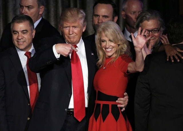 Tổng thống mới đắc cử của Mỹ Donald Trump đánh giá rất cao những đóng góp của bà Kellyanne Conway cho chiến thắng của ông trong cuộc bầu cử.