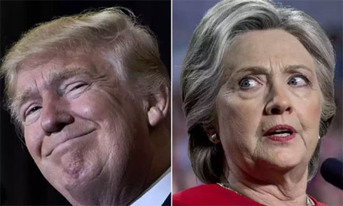  Ông Donald Trump và bà Hillary Clinton (Ảnh: AFP/Getty).