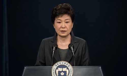 Tổng thống Hàn Quốc Park Geun-hye. Ảnh: Reuters.