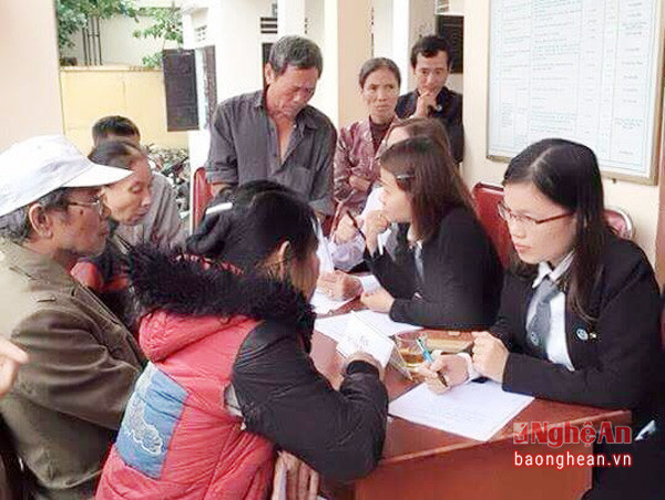 Hoạt động trợ giúp pháp lý của Đoàn luật sư Nghệ An tại huyện Hưng Nguyên.