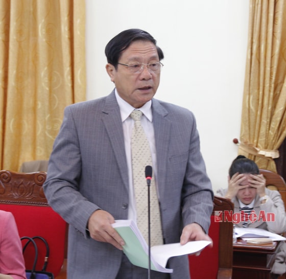 Đồng chí Lê Minh Thông- Phó chủ tịch UBND tỉnh