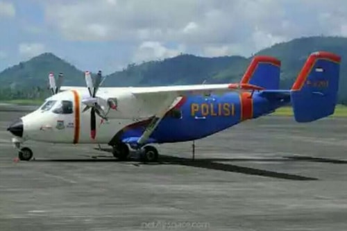 Máy bay M-28 Skytruck của Indonesia. Ảnh: RiauIslandsPolice