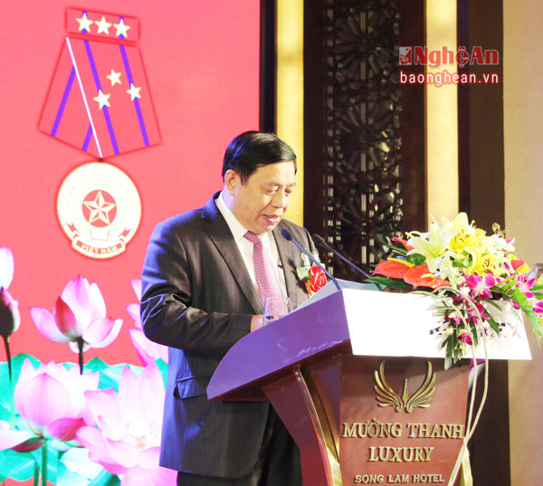 Đồng chí Nguyễn Xuân Đường, Chủ tịch UBND tỉnh phát biểu tại buổi lễ.