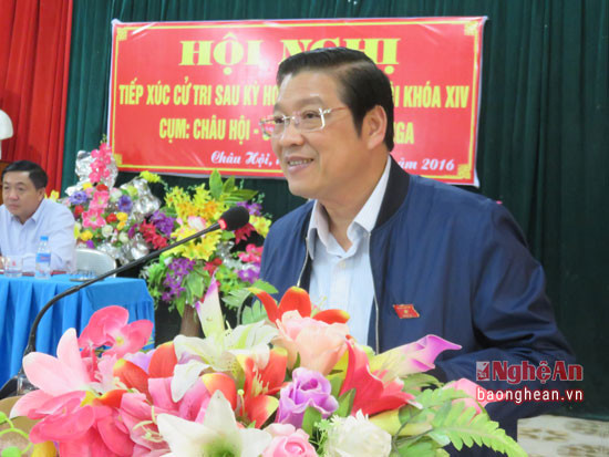 Trưởng ban Nội chính trung ương Phan Đình Trạc giải trình kiến nghị của cử tri Quỳ Châu