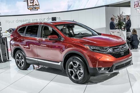 Thiết kế CR-V 2017 góc cạnh, nam tính tương tự Civic thế hệ mới.